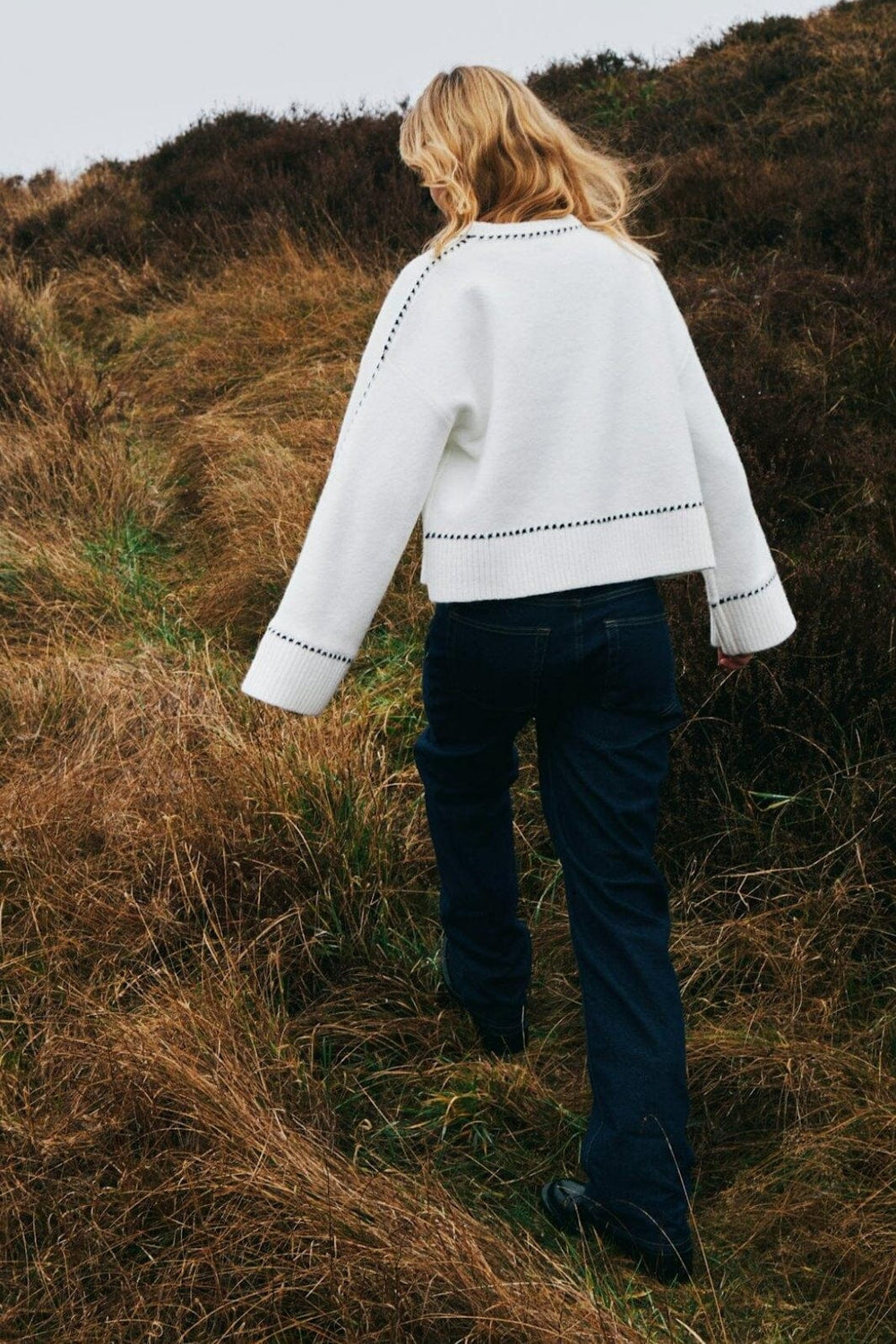 Neo Noir - Roeme Knit Stitch Blouse 164818 - 121 - Off White