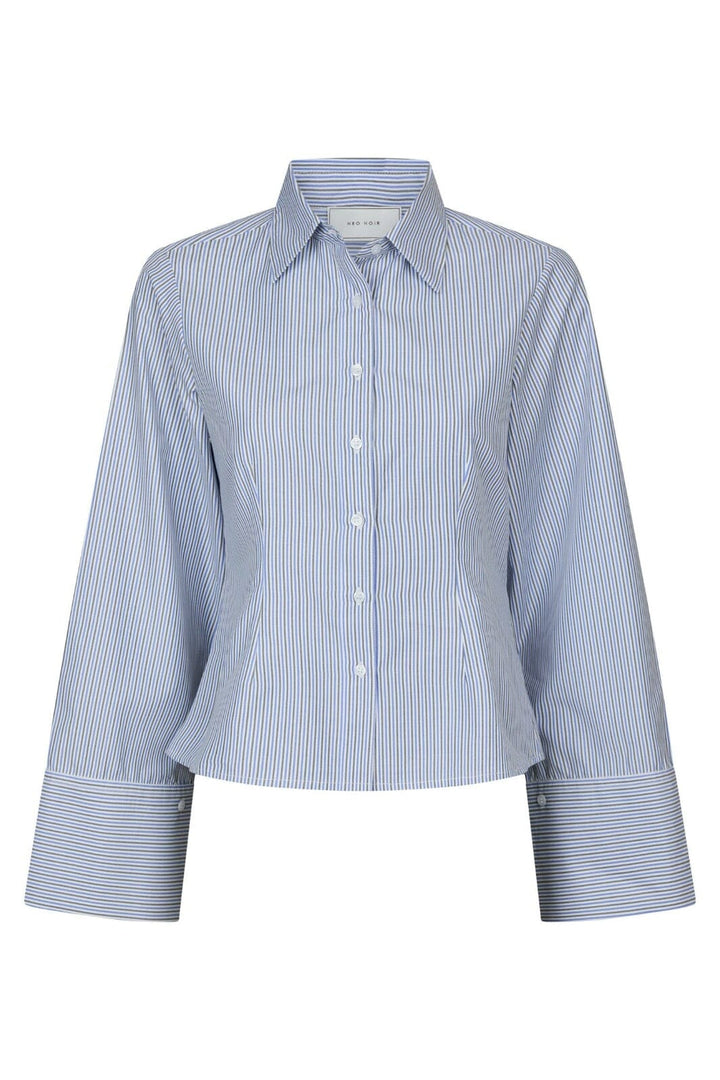 Neo Noir - Rosa Double Stripe Shirt 166145 - 145 - Light Blue
