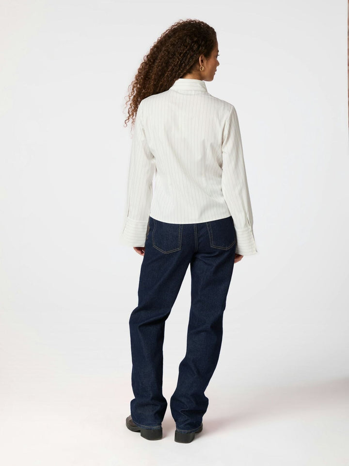 Neo Noir - Rosa Pinstripe Shirt 163561 - 120 - White Skjorter