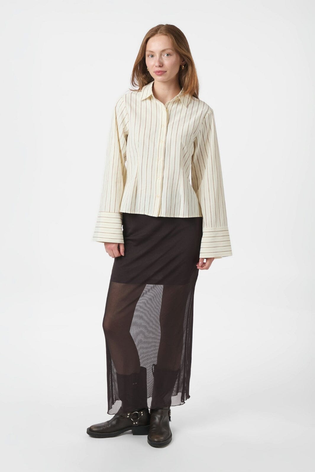 Neo Noir - Rosa Solid Shirt 163652 - 213 - Sand