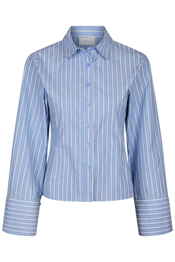 Neo Noir - Rosa Stripe Shirt 163139 - 140 - Blue