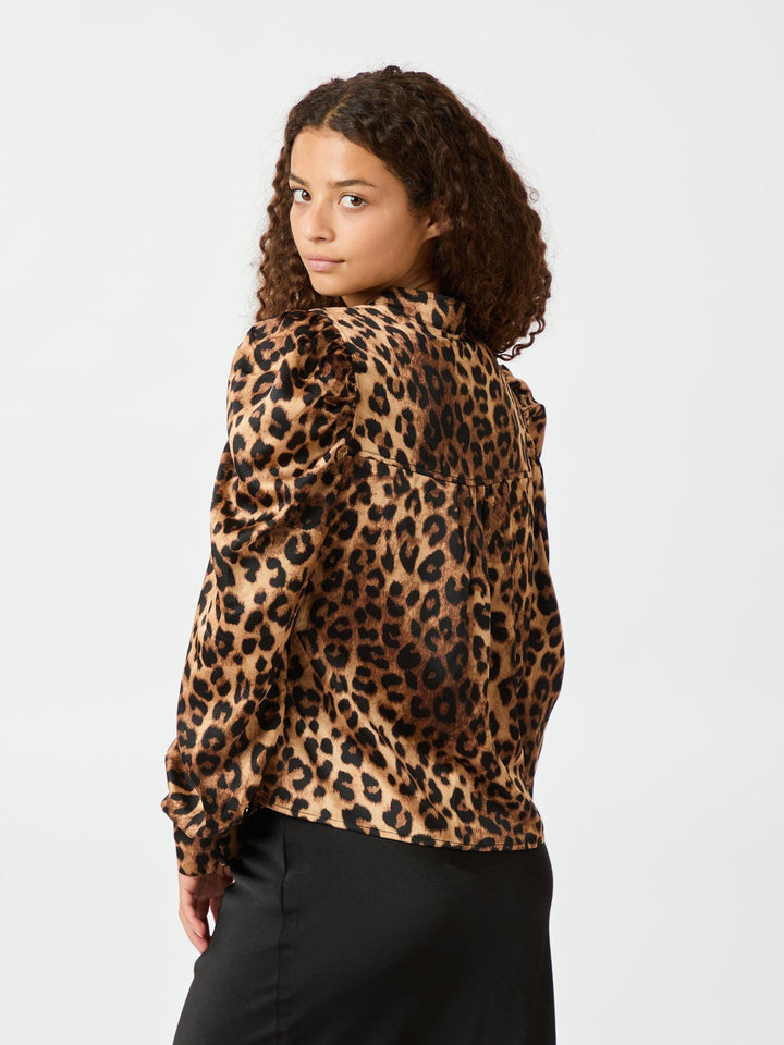 Neo Noir - Rosslyn Leo Blouse - Leopard Skjorter