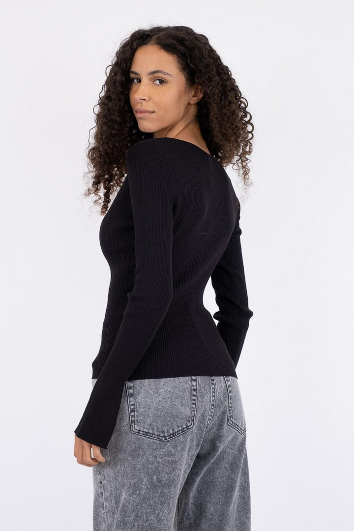 Neo Noir - Shirley Knit Cardigan - Black Cardigans