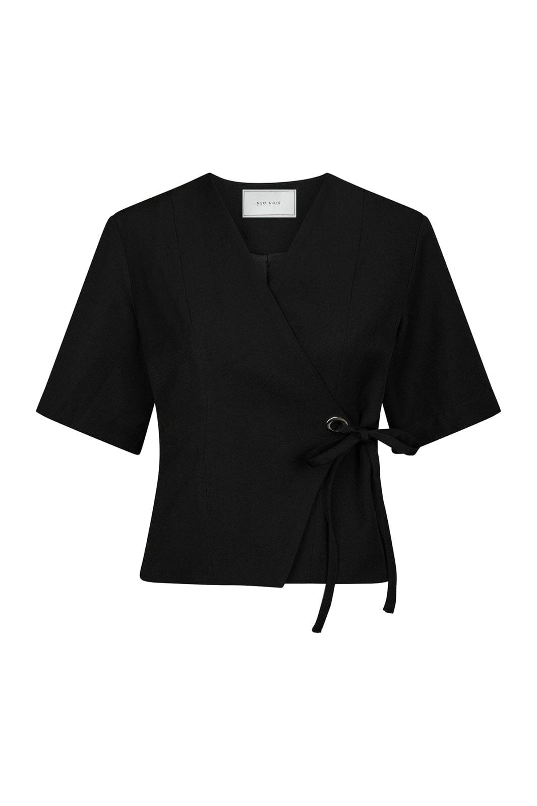 Neo Noir - Simmo Eyelet Blouse 165518 - 100 - Black