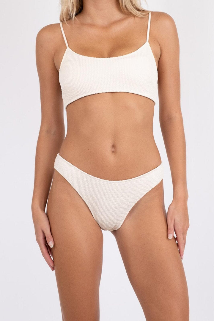Neo Noir - Skin Sand Crepe Bikini Brief - Ivory Bikinier