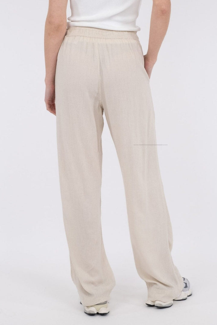 Neo Noir - Sonar Drapy Linen Pants - Natural Bukser