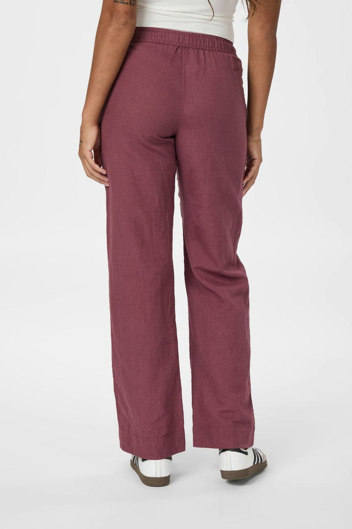Neo Noir - Sonar Linen Pants 158949 - 393 - Dark Rose