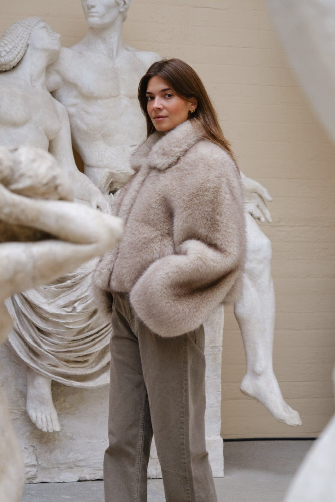 Neo Noir - Steff Faux Fur Jacket 165376 - 123 - Beige Jakker