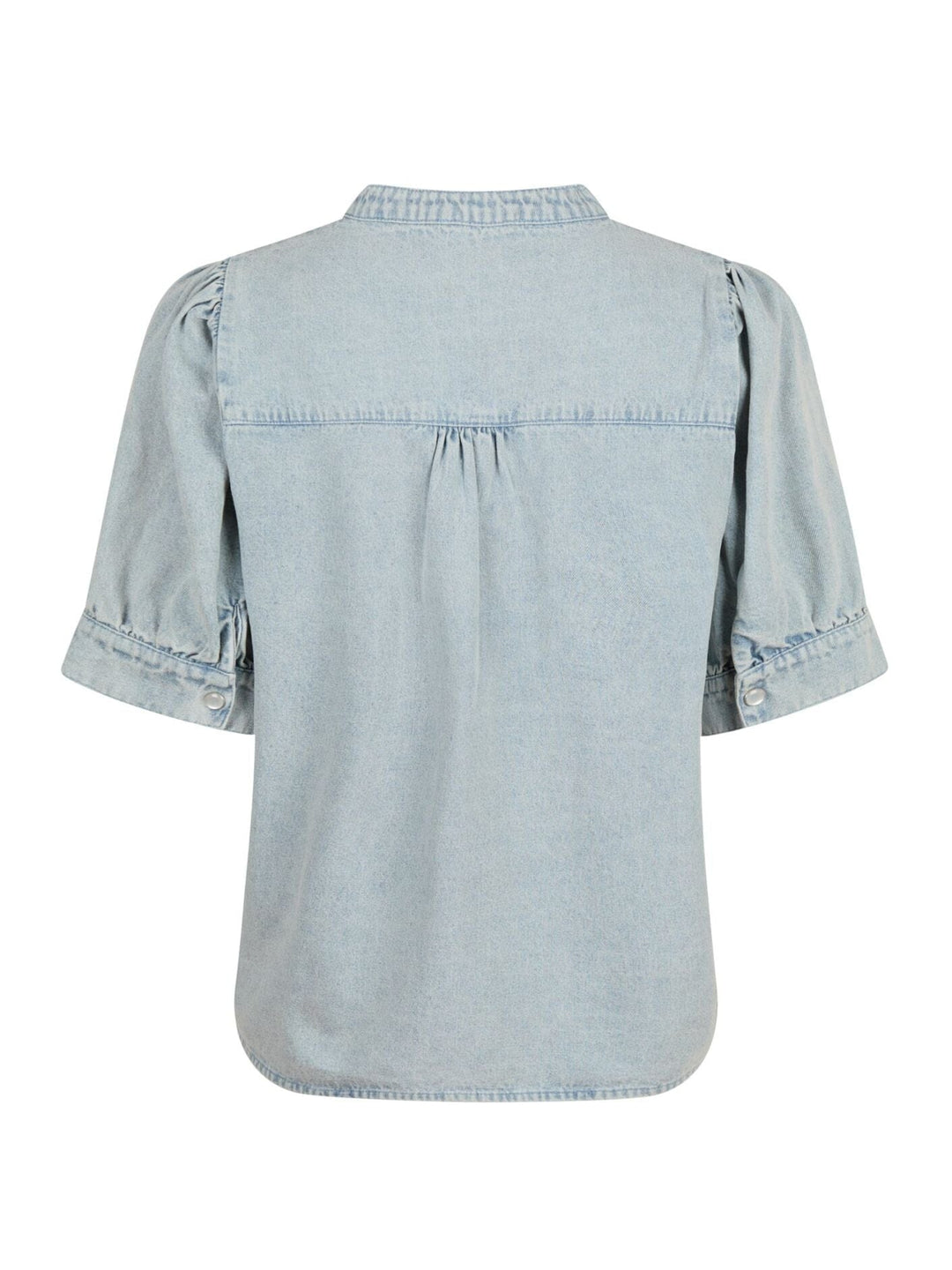 Neo Noir - Talja Denim Blouse - Stonewash Bluser
