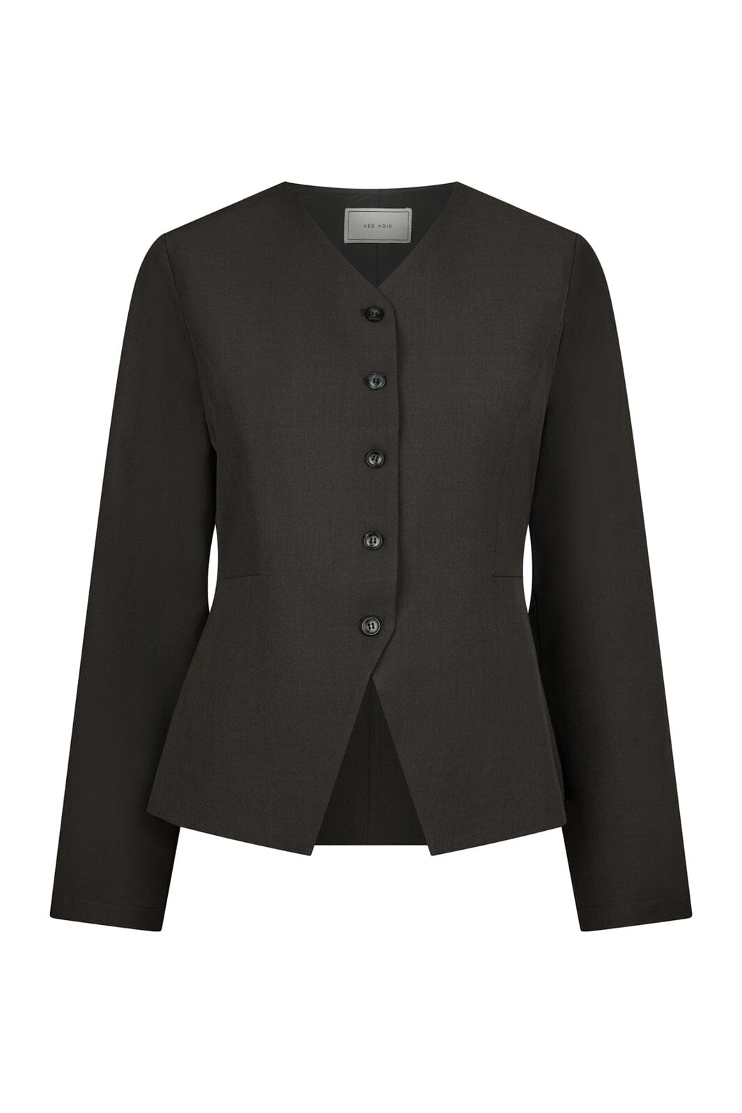 Neo Noir - Toots Structure Blouse 167142 - 104 - Dark Grey