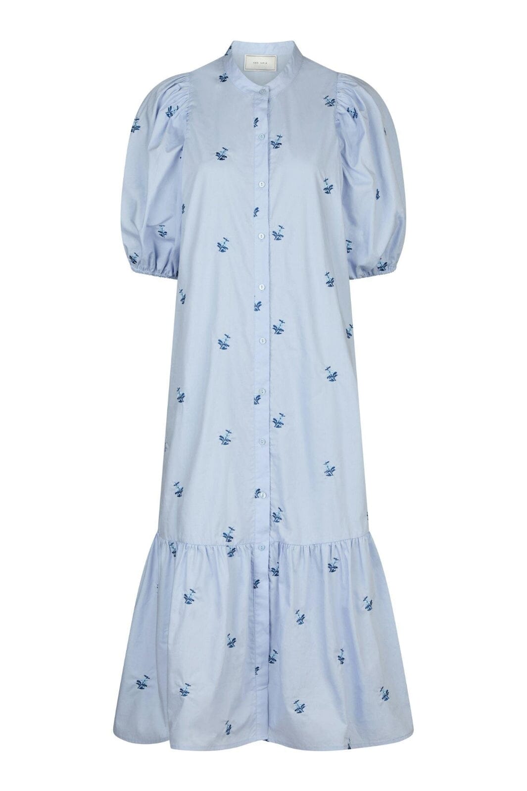 Neo Noir - Veronica Embroidery Dress 165573 - 145 - Light Blue