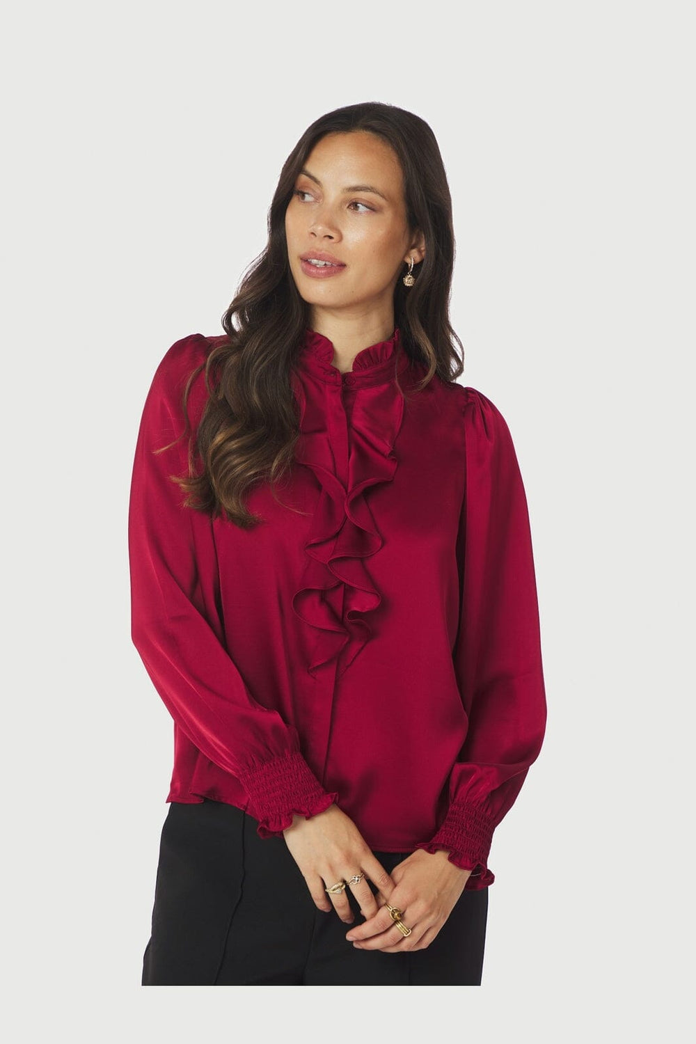 Neo Noir - Zamola Blouse 166450 - 321 - Dark Red