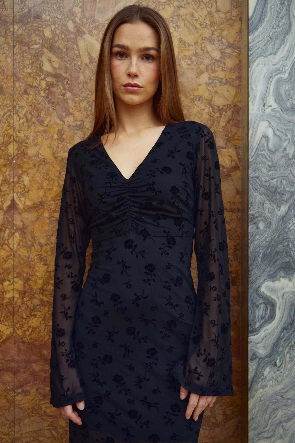 Noella - Kameyella Dress 14110002 - 1385 - Clarity Black Print