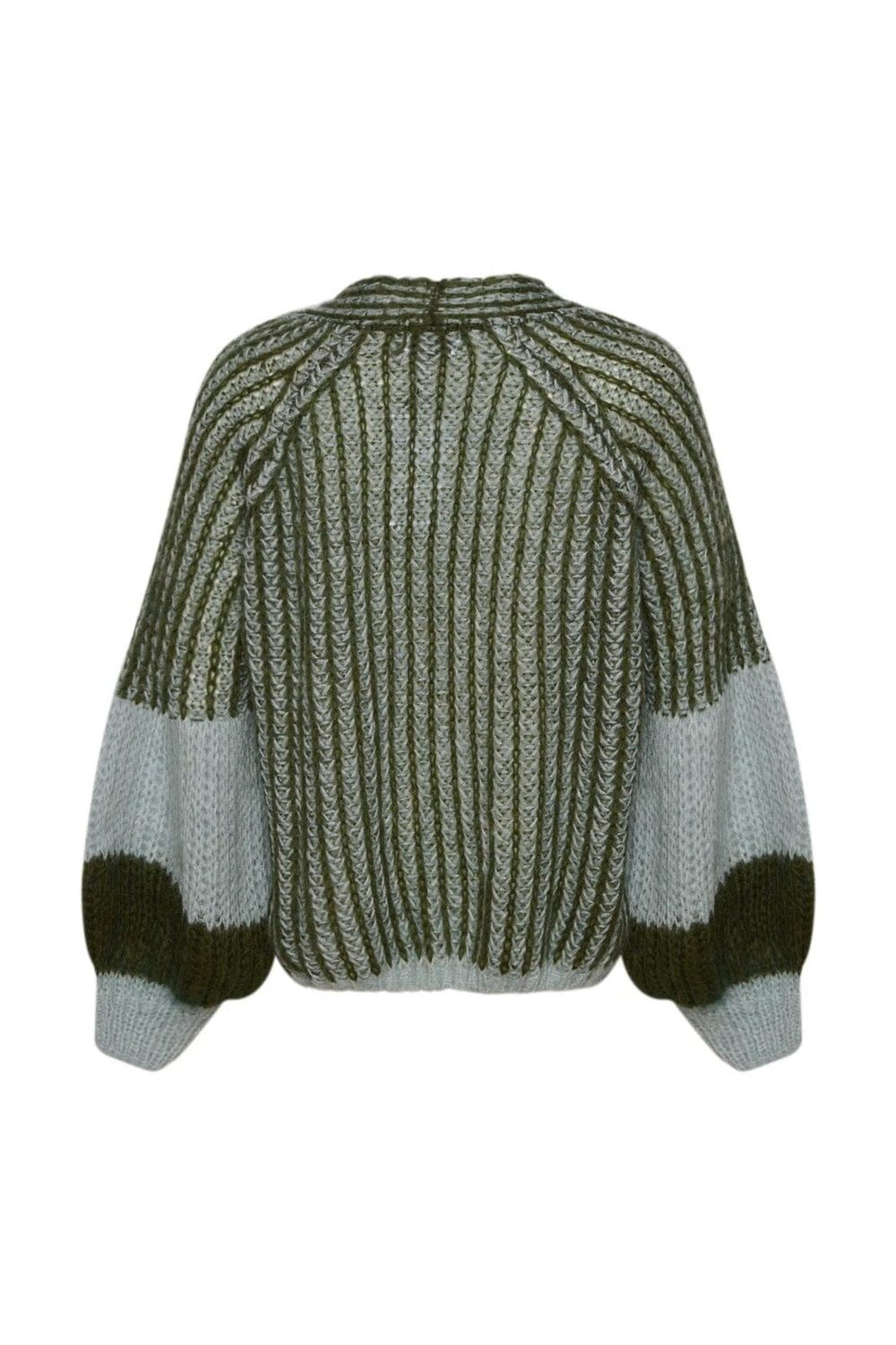 Noella - Liana Knit Sweater - Light Blue/Army