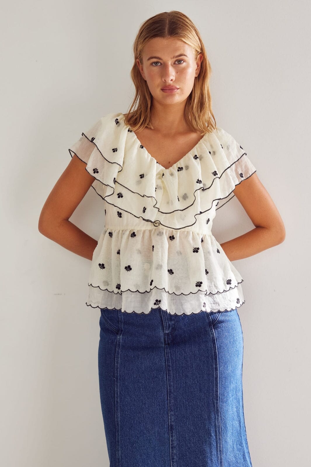 Noella - Louisa Blouse 13410001 - 006 - Offwhite