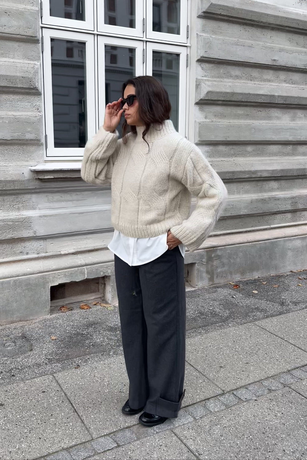 Noella - Lynx Knit 13780001 - 974 - Ivory Strikbluser