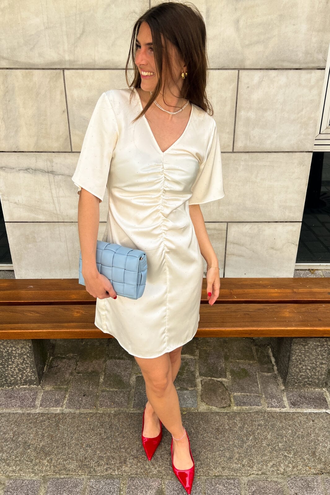 Noella - Soli Dress - 974 Ivory Kjoler