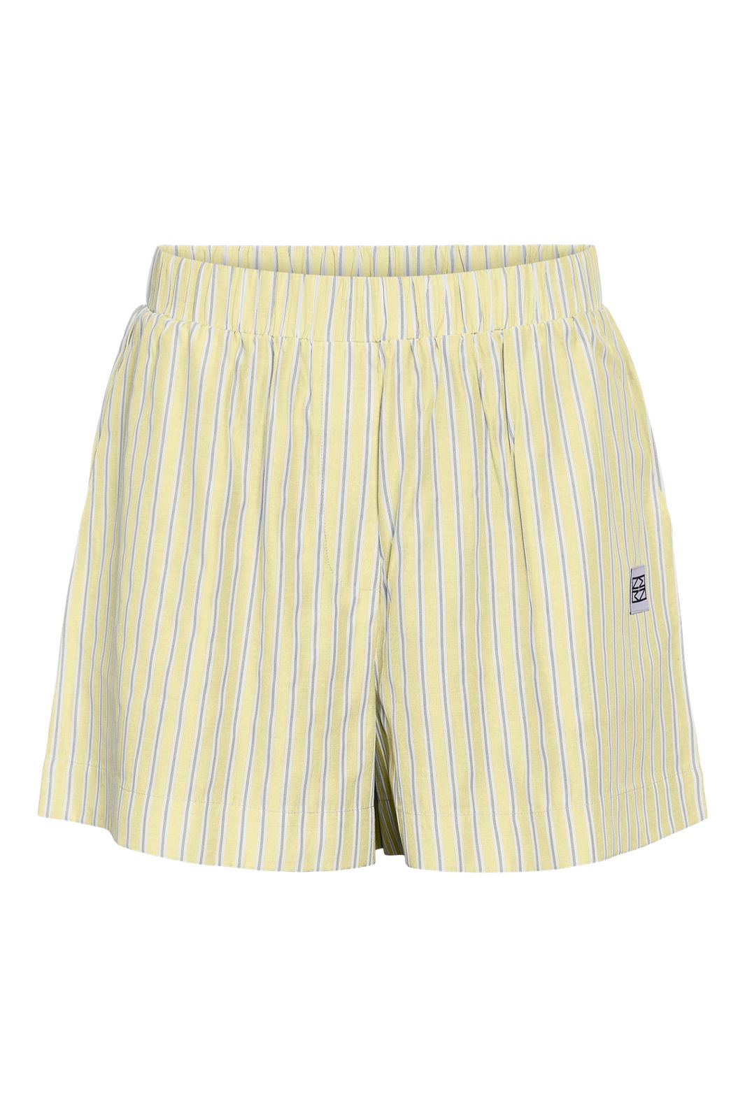 Noisy May - Nmfrida Shorts - 4976615 Pastel Yellow Bright White