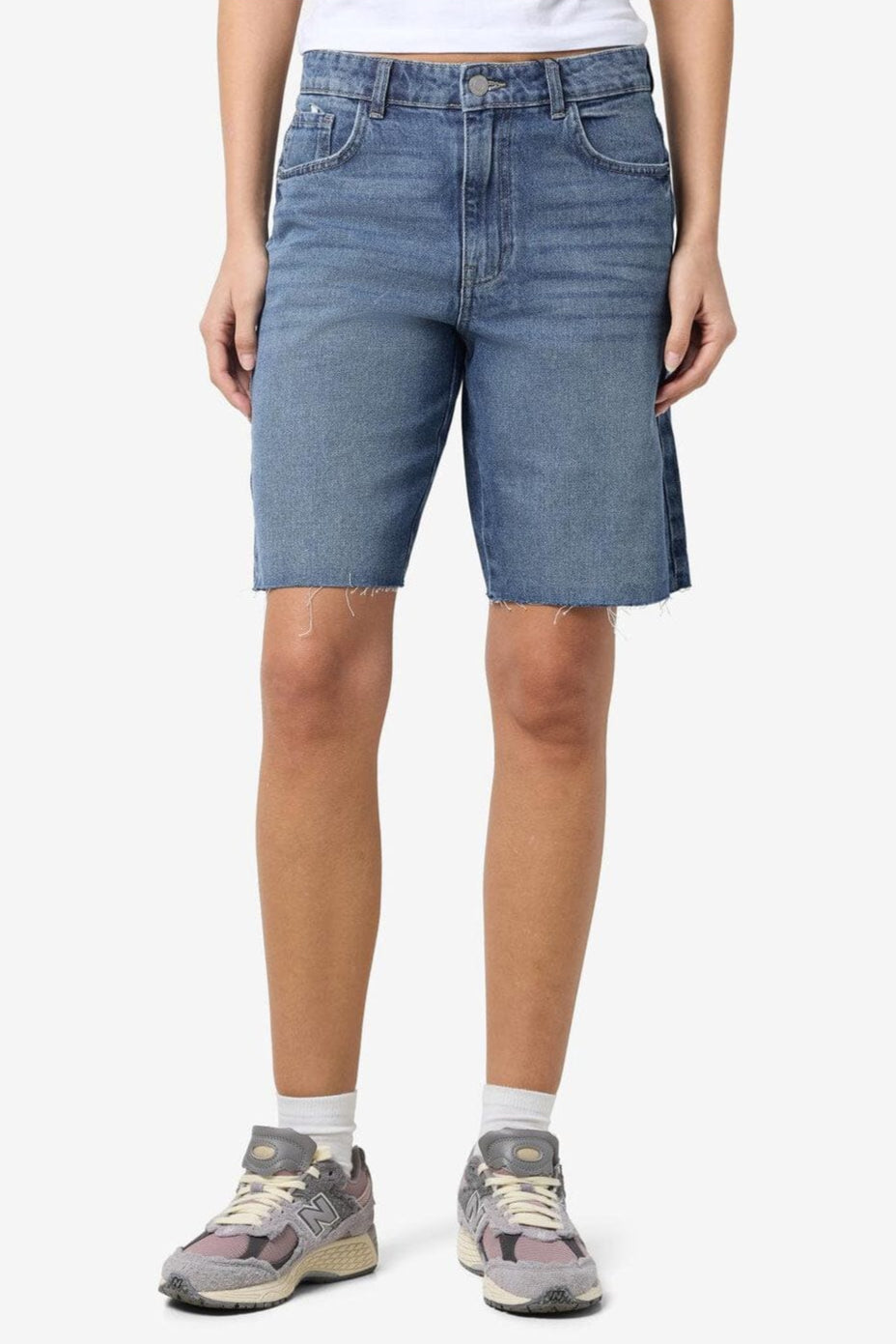 Noisy May - Nmholla Nw Loose Shorts Az426Mb - 4723673 Medium Blue Denim