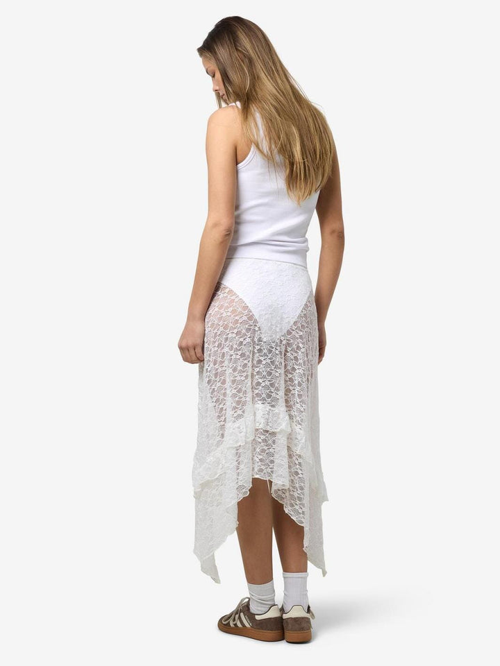 Noisy May - Nmlacey Nw Midi Skirt - 4755476 Bright White