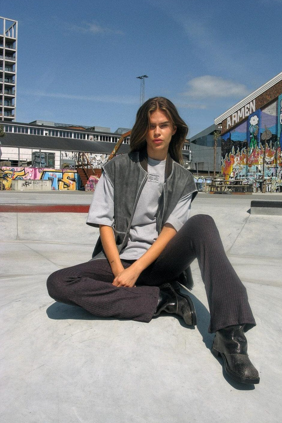 Noisy May - Nmnadine Glitter Embos T-Shirt - 4764934 Light Grey Melange Silver Lurex