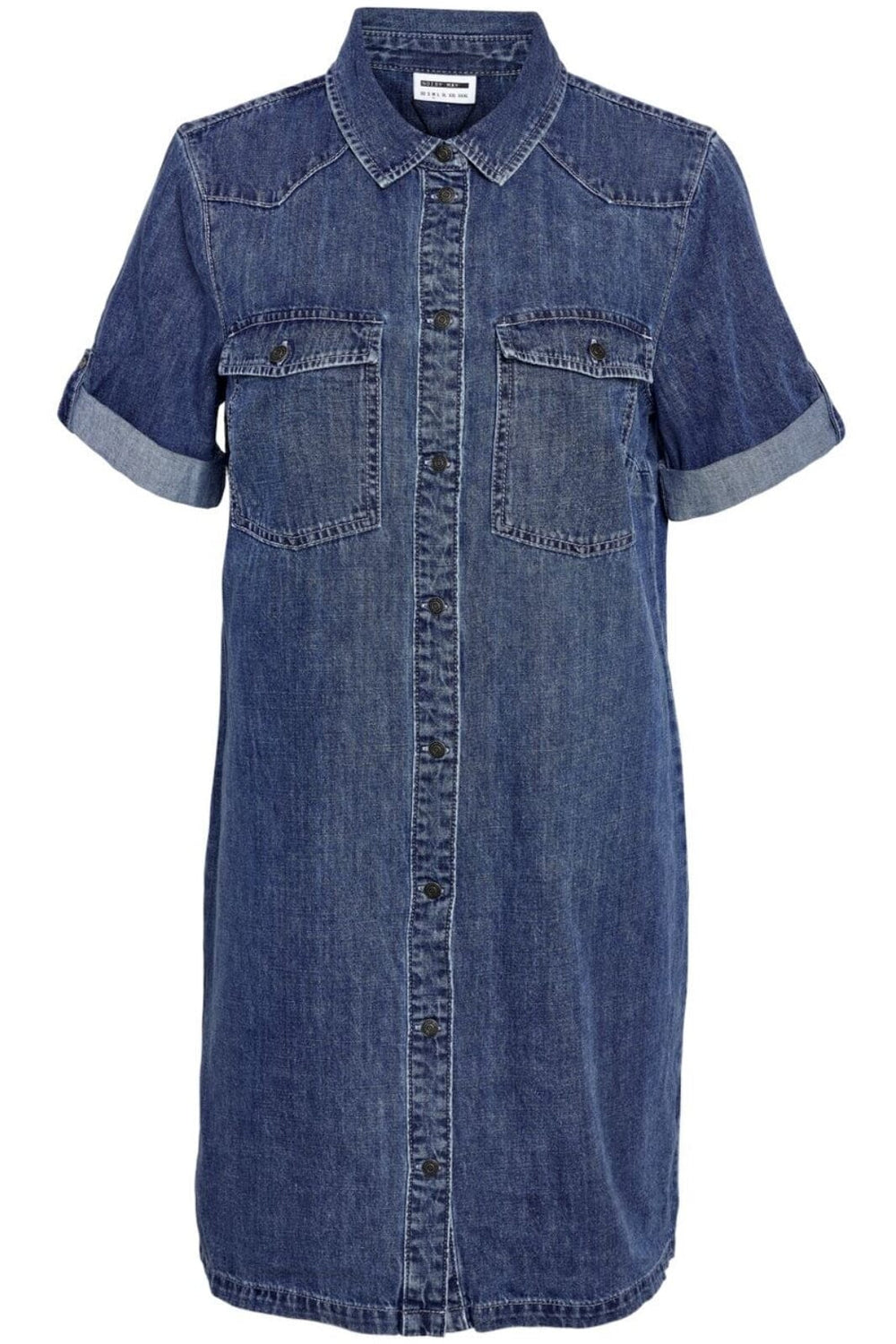 Noisy May - Nmnew Signe S/S Denim Dress Vi002Mb - 4460315 Medium Blue Denim Kjoler
