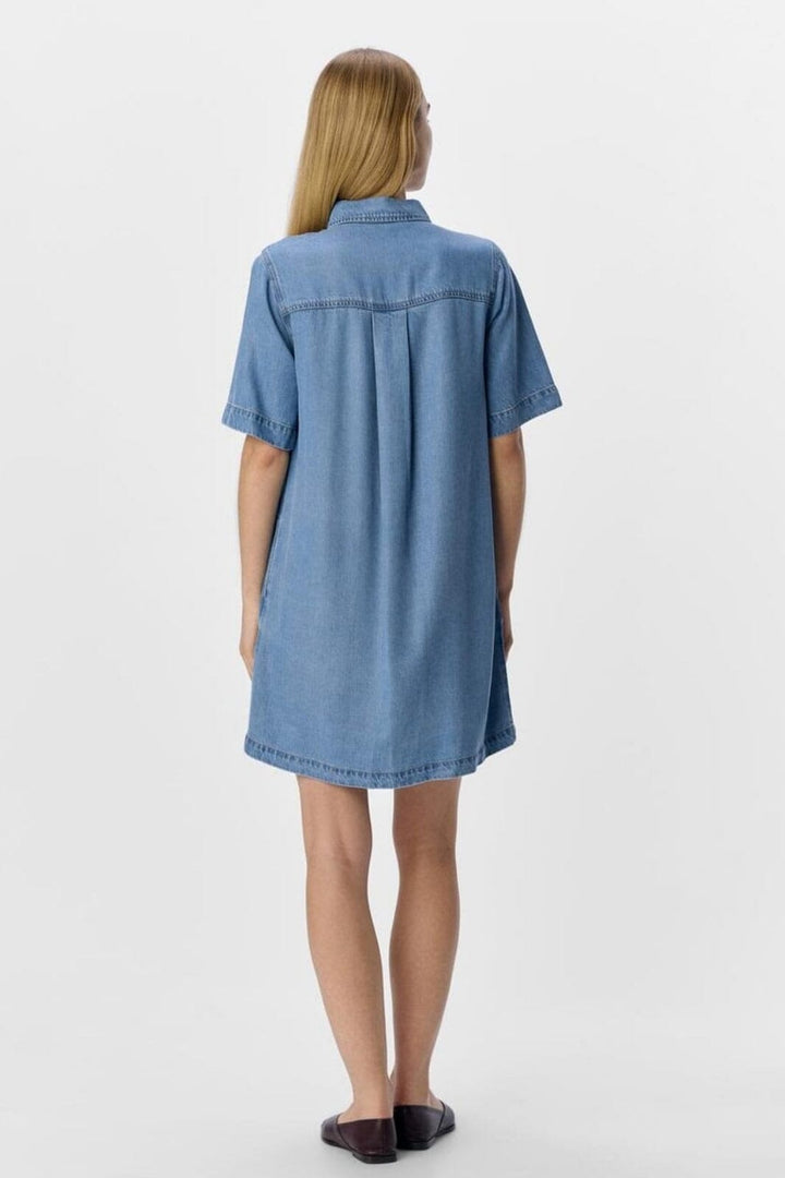 Object - Objframe 2/4 Re Denim Dress - 4656588 Light Blue Denim