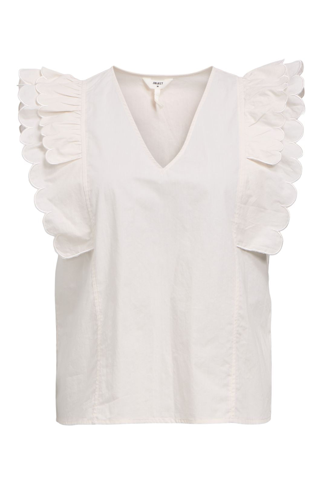 Object - Objhope Papaya Nour S/S Top - 4805979 White Sand