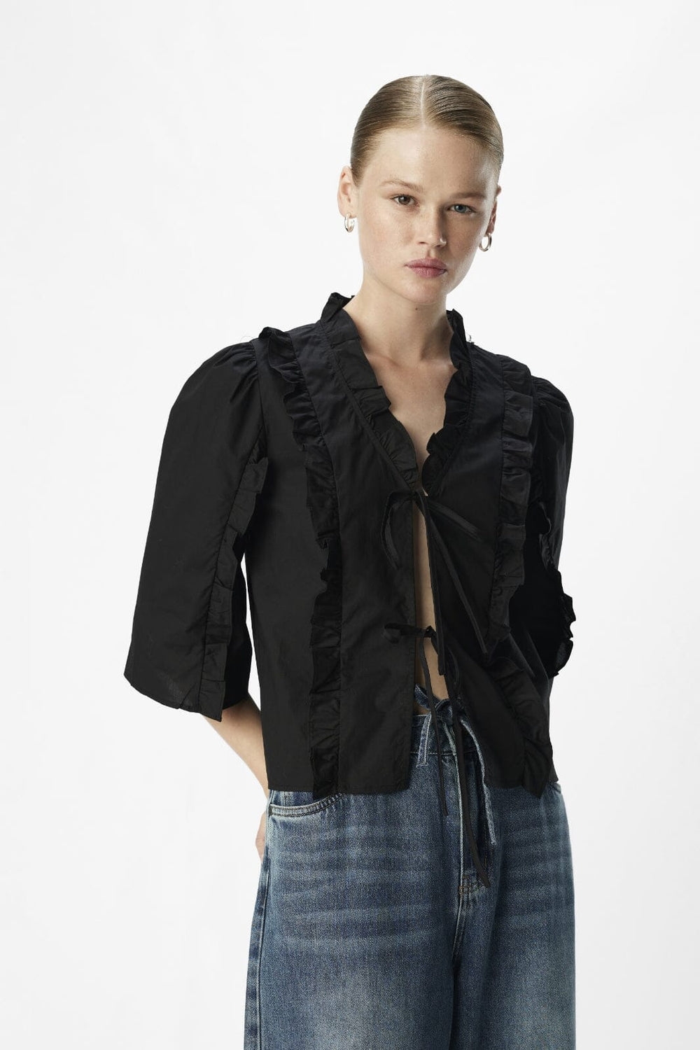 Object - Objhope Re 3/4 Tie Top - 4760705 Black Toppe