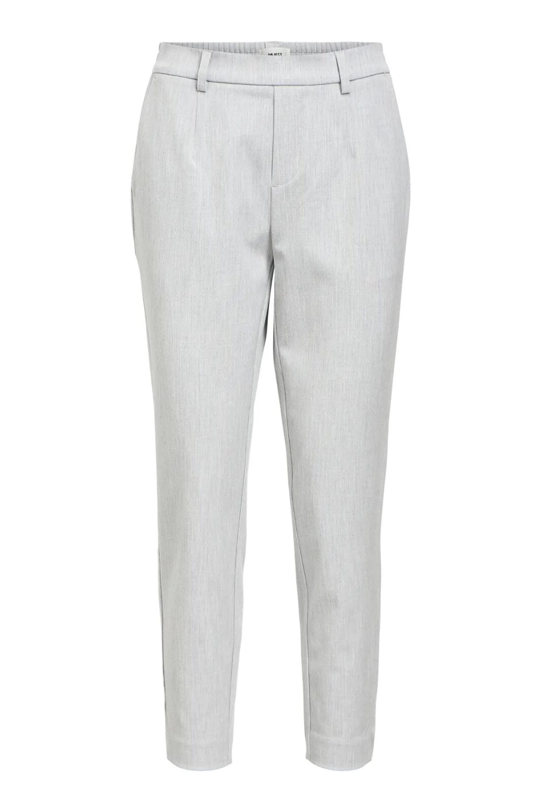 Object - Objlisa Slim Pant - 4656606 Light Grey Melange