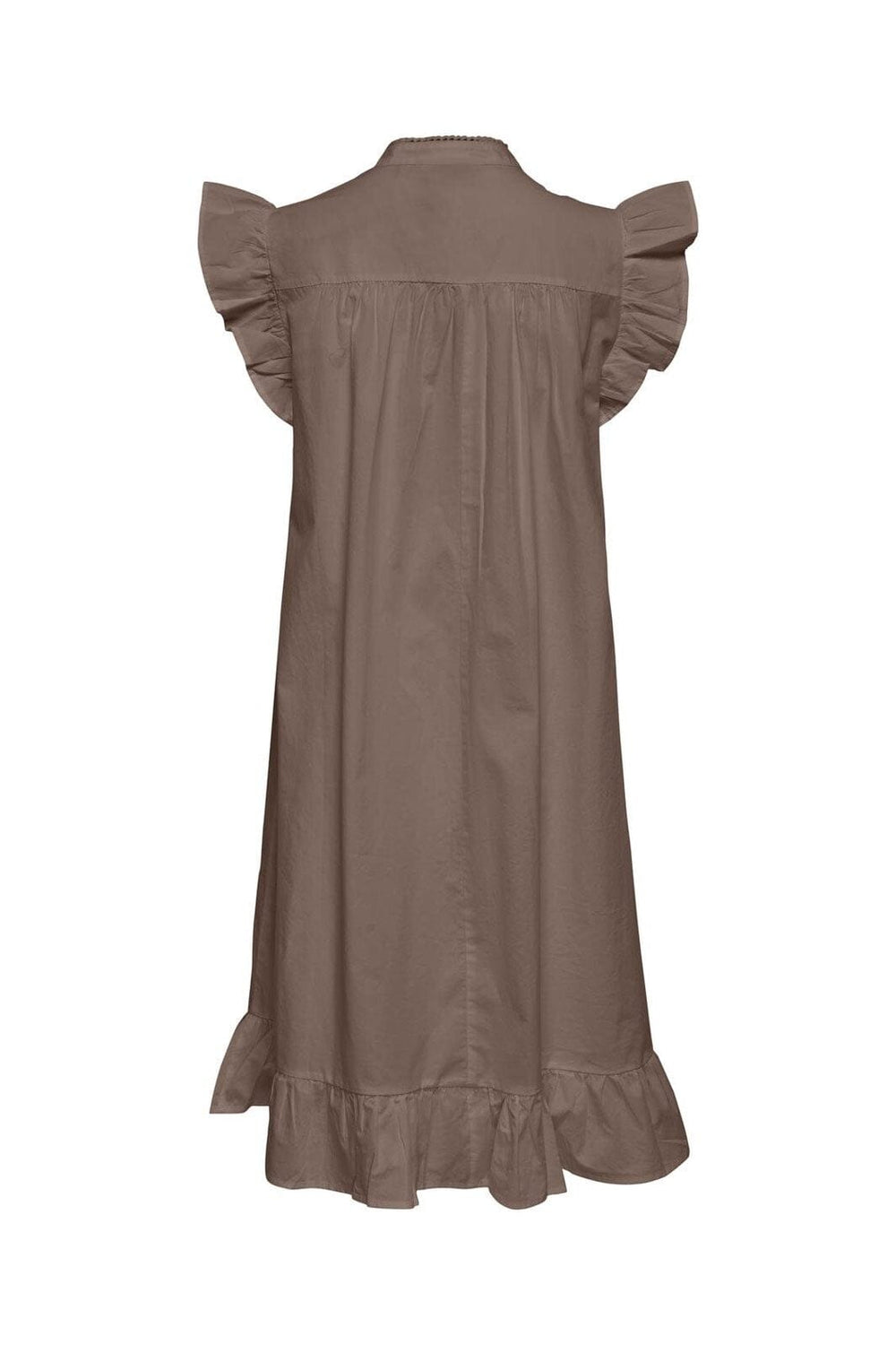 Only - Onladda S/L V-Neck Dress - 4957286 Brown Lentil