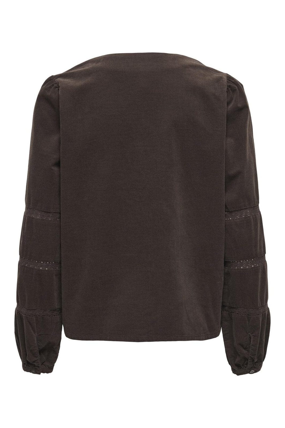 Only - Onlaime L/S Cord Tape Blouse Ox - 5005112 Coffee Bean