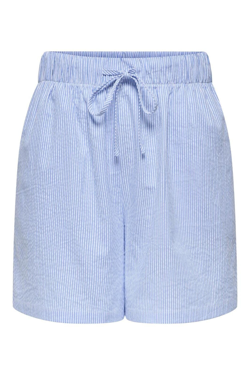 Only - Onlaugusta Shorts 15347659 - 4745379 - Cloud Dancer Blue Stripes