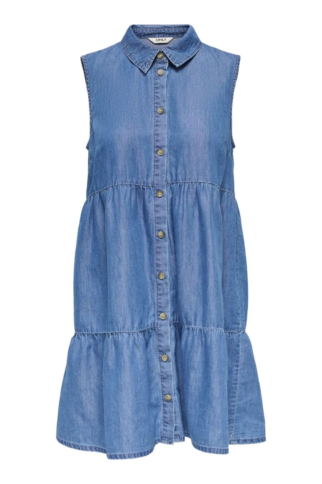 Only - Onlbea Siesta Sl Dress - 4720404 Medium Blue Denim