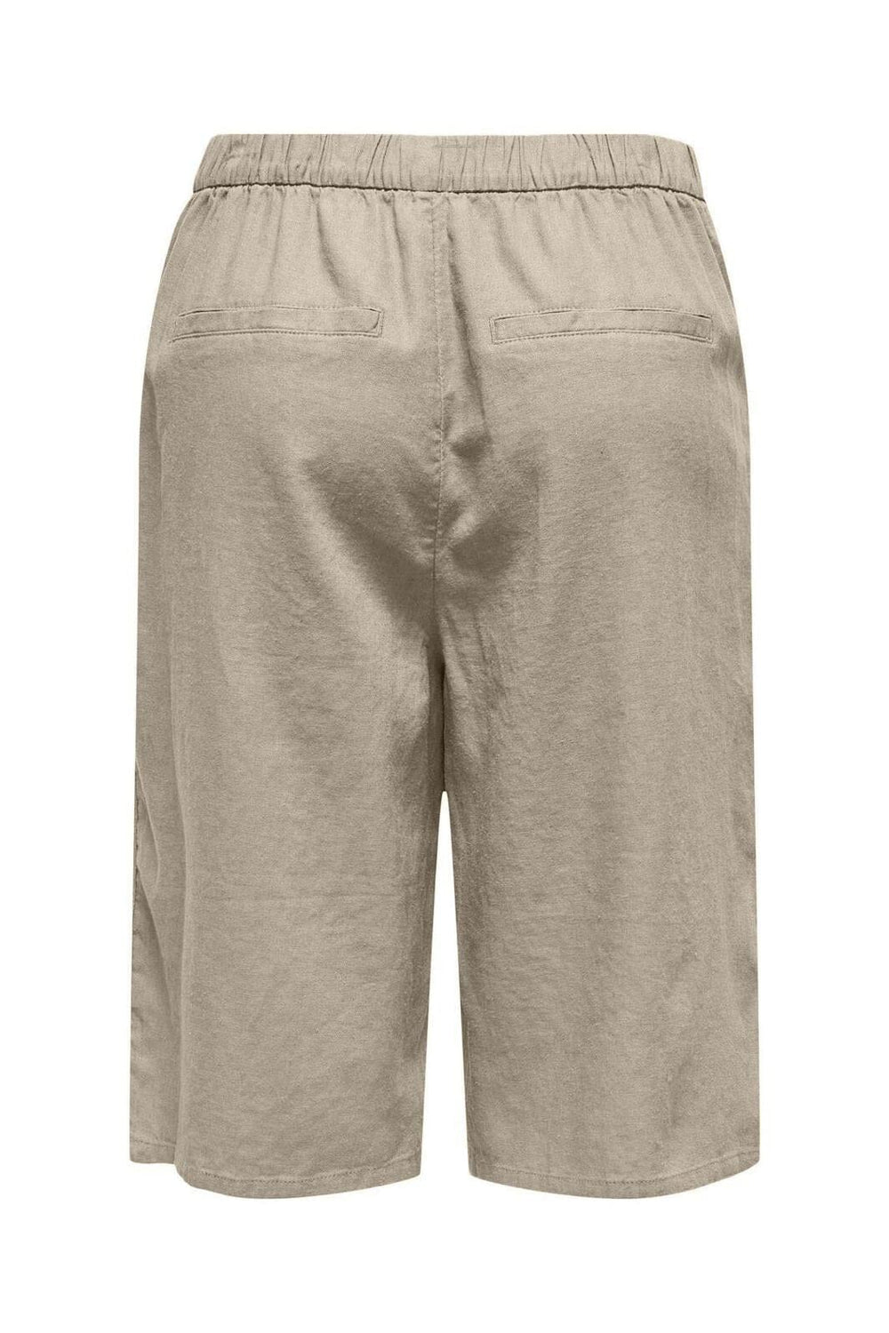Only - Onlcaro Linen Bl Bermu Shorts Cc - 4727117 Oxford Tan