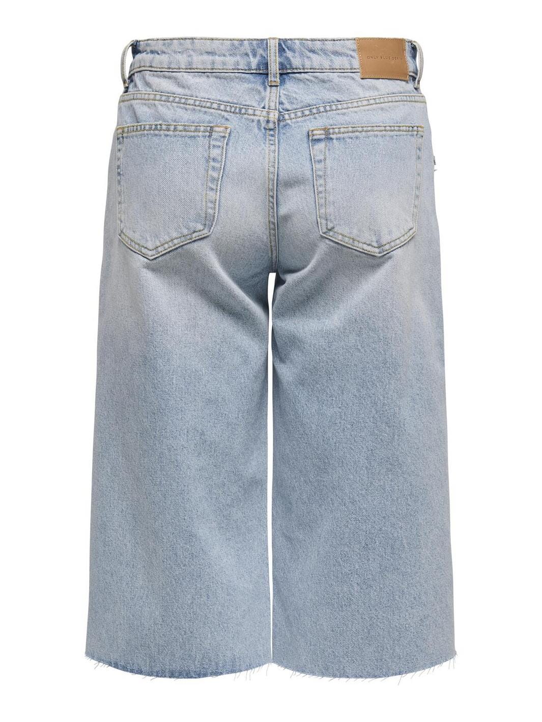Only - Onlcobain Reg Dest W Long Shorts Tai - 4769481 Light Blue Denim