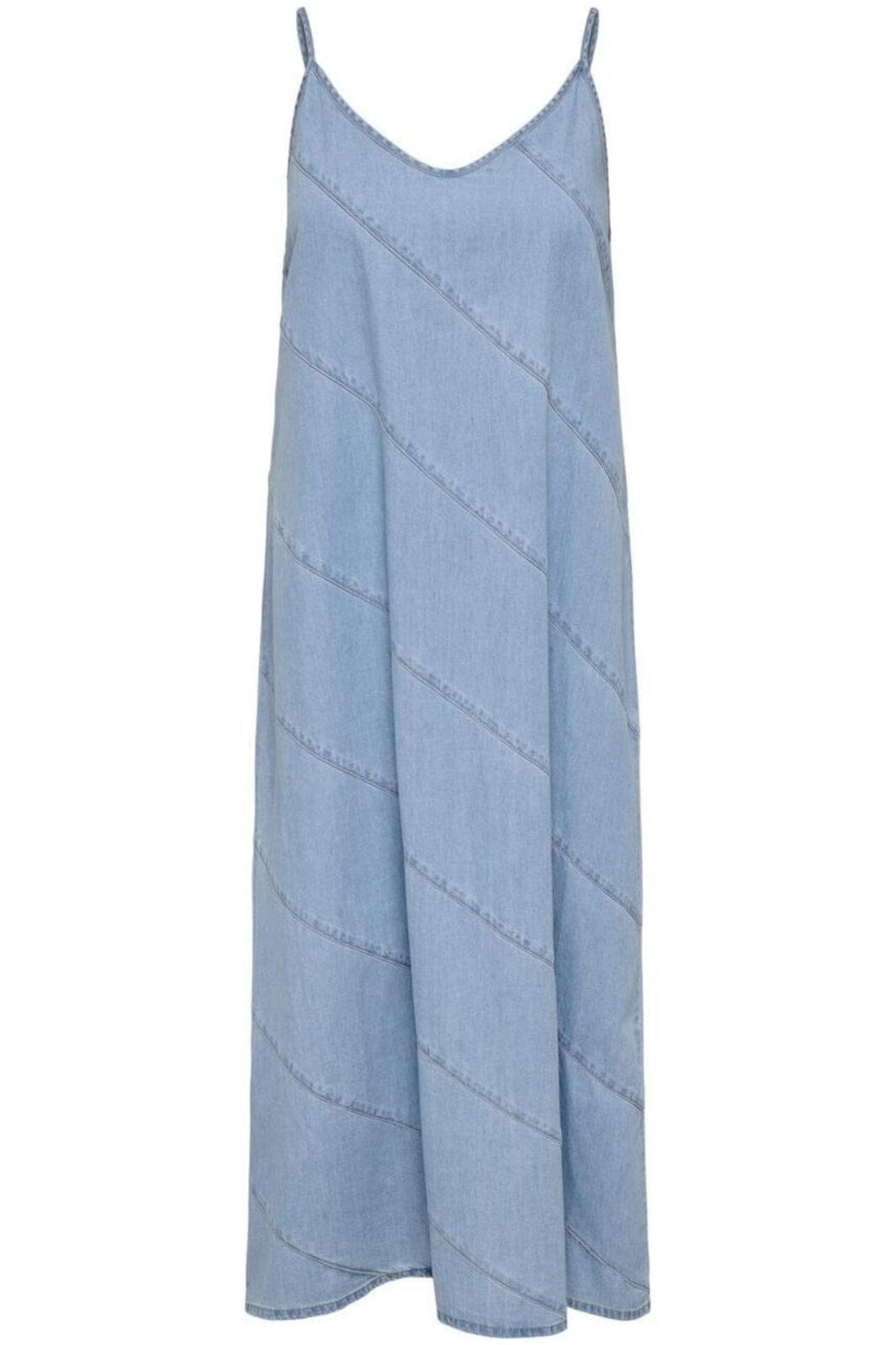 Only - Onldia Sl Cut Dress Lb Qyt 15348292 - 4769451 - Light Blue Denim Kjoler