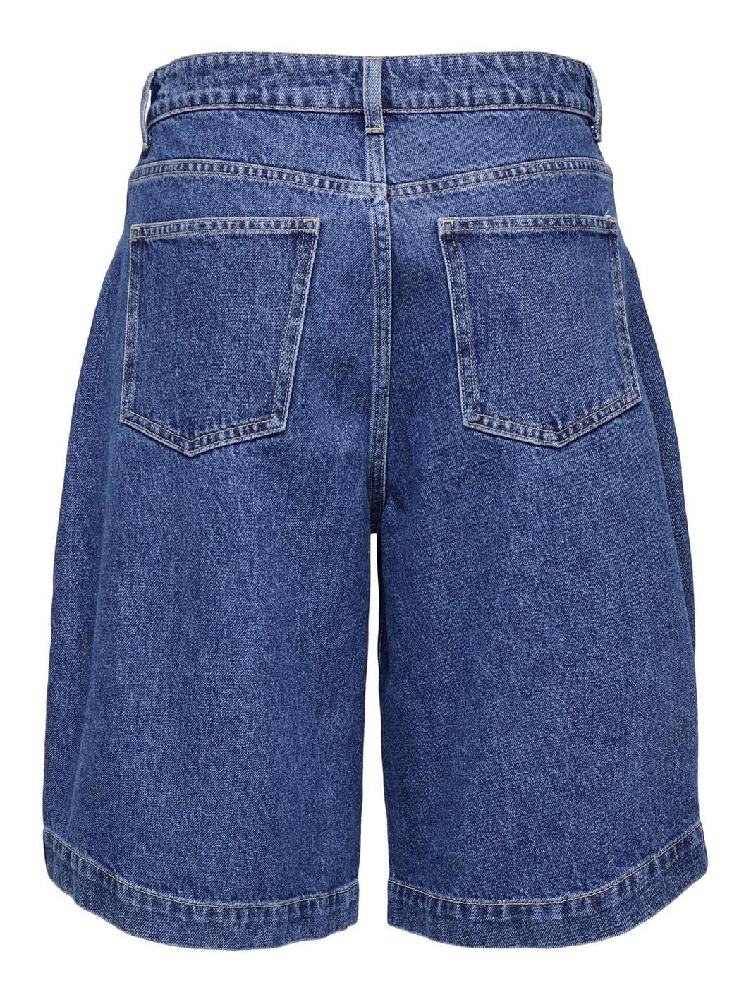 Only - Onldorsi Reg Loose Long Shorts Sik - 4887783 Medium Blue Denim