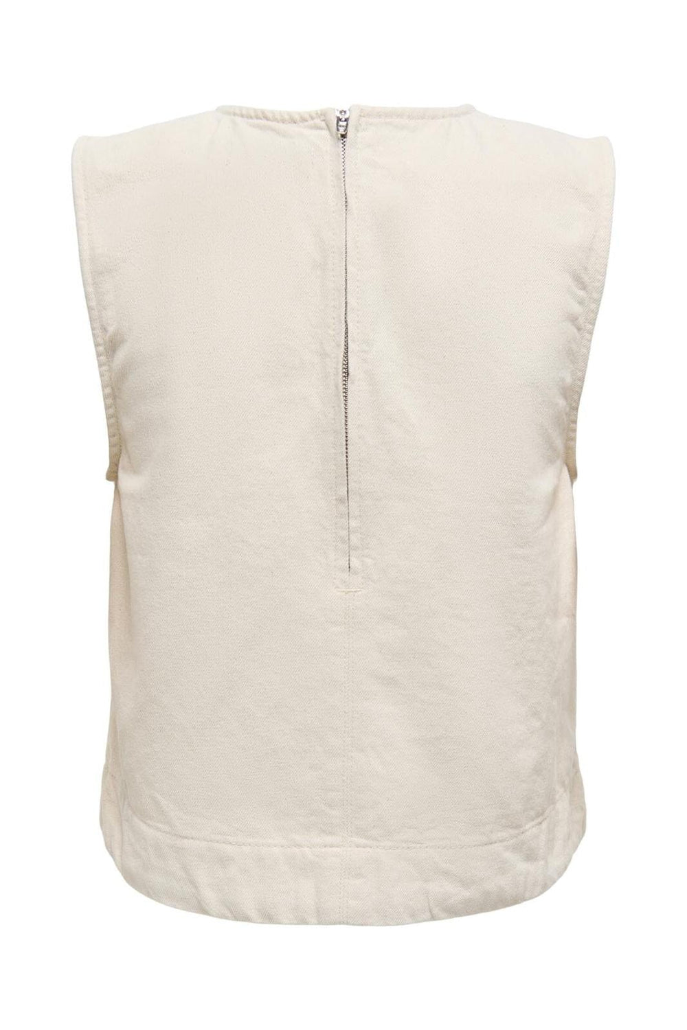 Only - Onldorsi S/L Top Sik - 4743049 Ecru