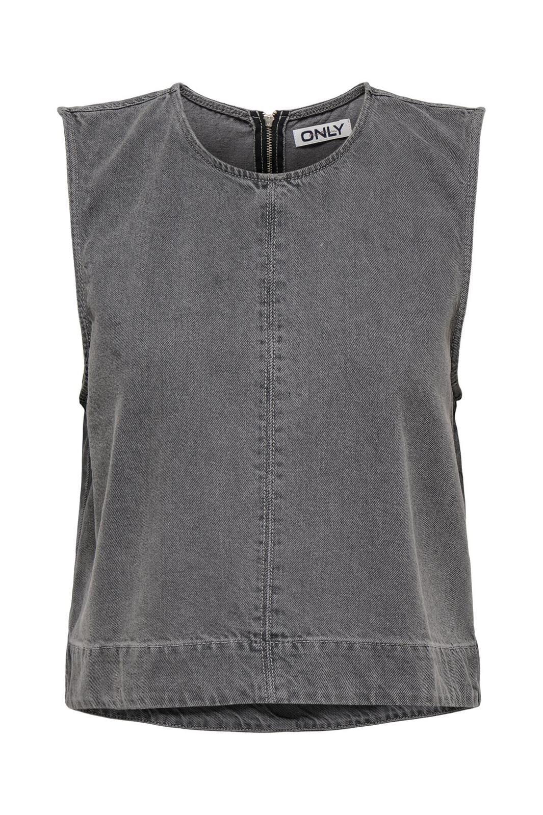 Only - Onldorsi S/L Top Sik - 4774526 Medium Grey Denim