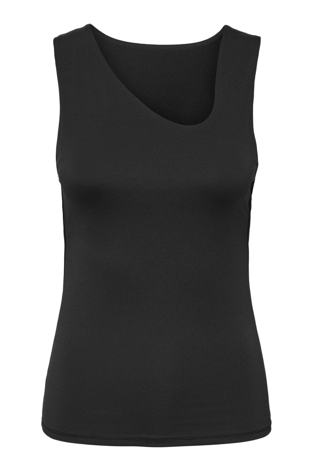 Only - Onlea S/L Asymmetric Top - 4577581 Black Toppe