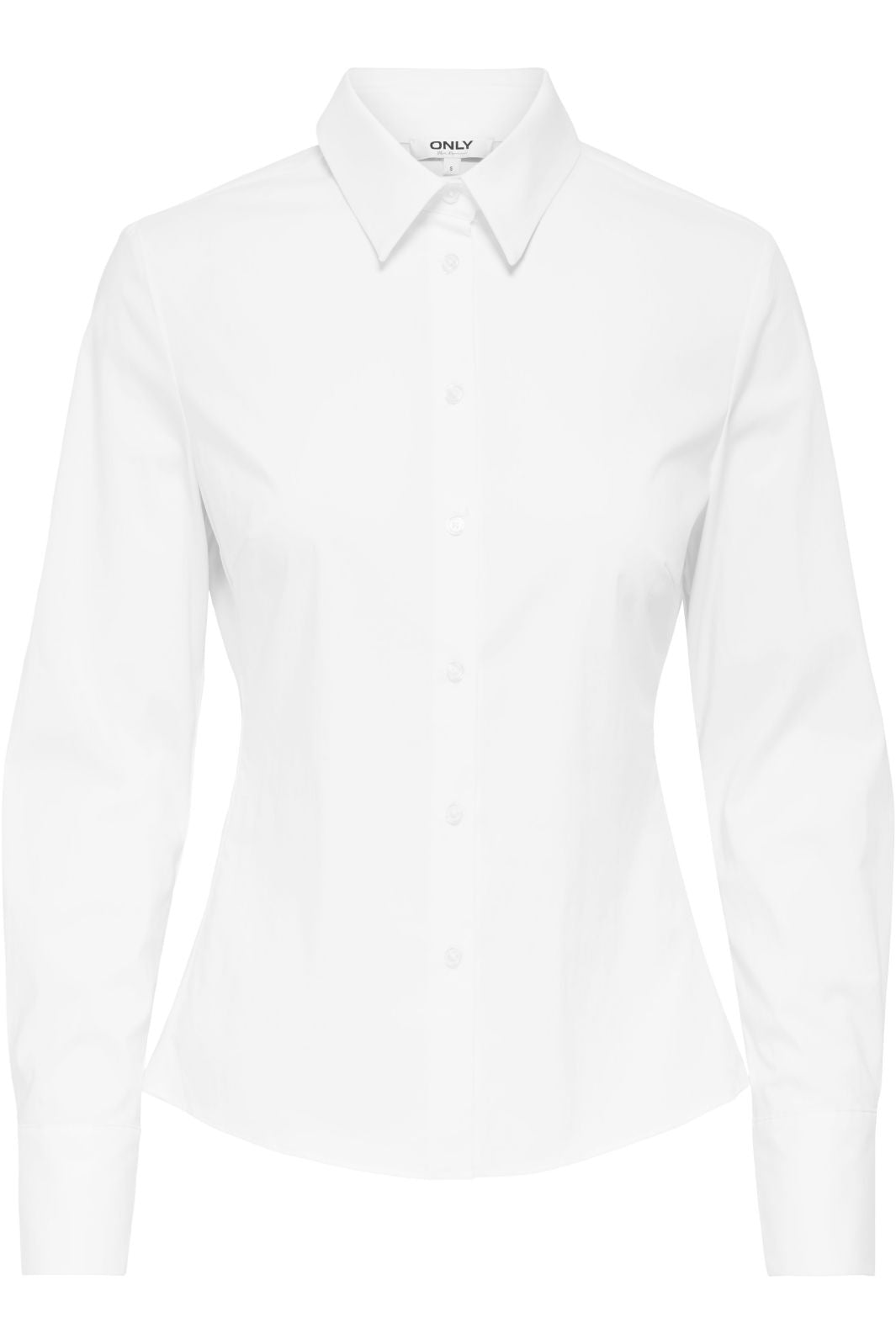 Only - Onlebie Ls Slim-Fit Shirt - 4858209 Bright White Skjorter