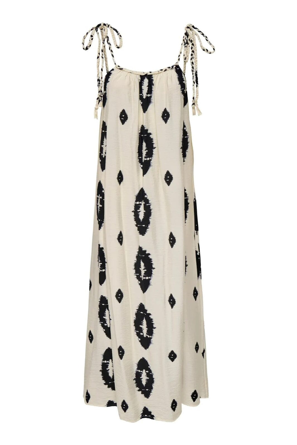 Only - Onlelanor Sl Braid Ankel Dress - 4772943 Cloud Dancer W Black