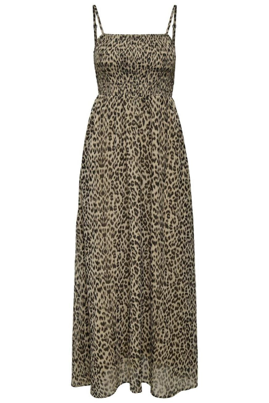 Only - Onlelena Vikki Life Strap Dress - 4872343 Black Leo