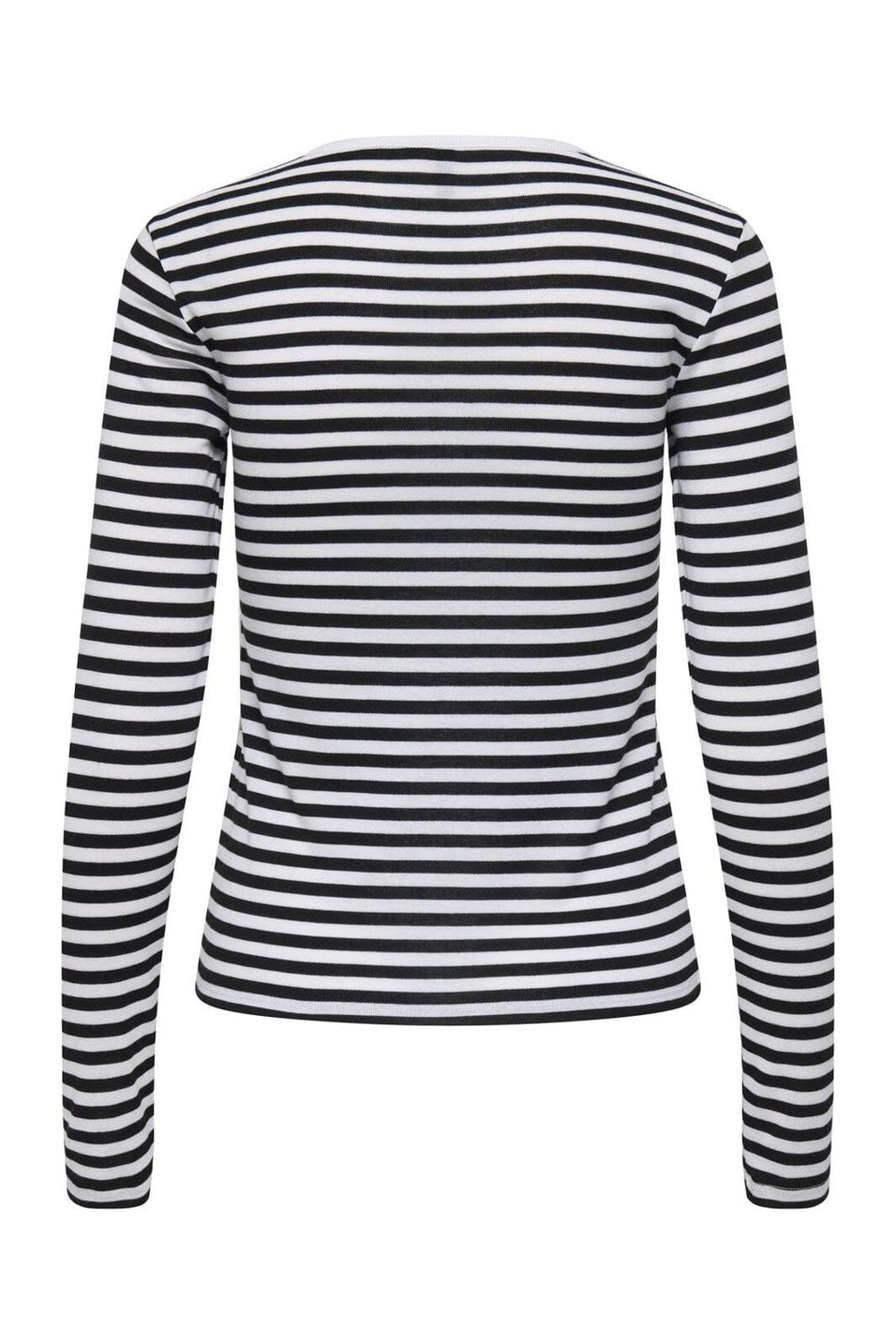 Only - Onlelli L/S Rib Top - 5024615 Black White