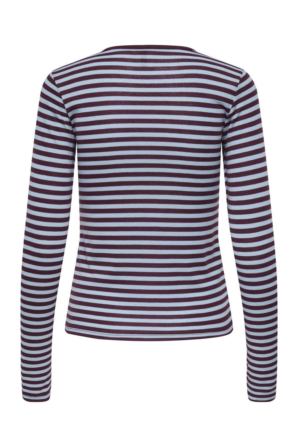 Only - Onlelli L/S Rib Top - 5024625 Cabernet Cashmere Blue