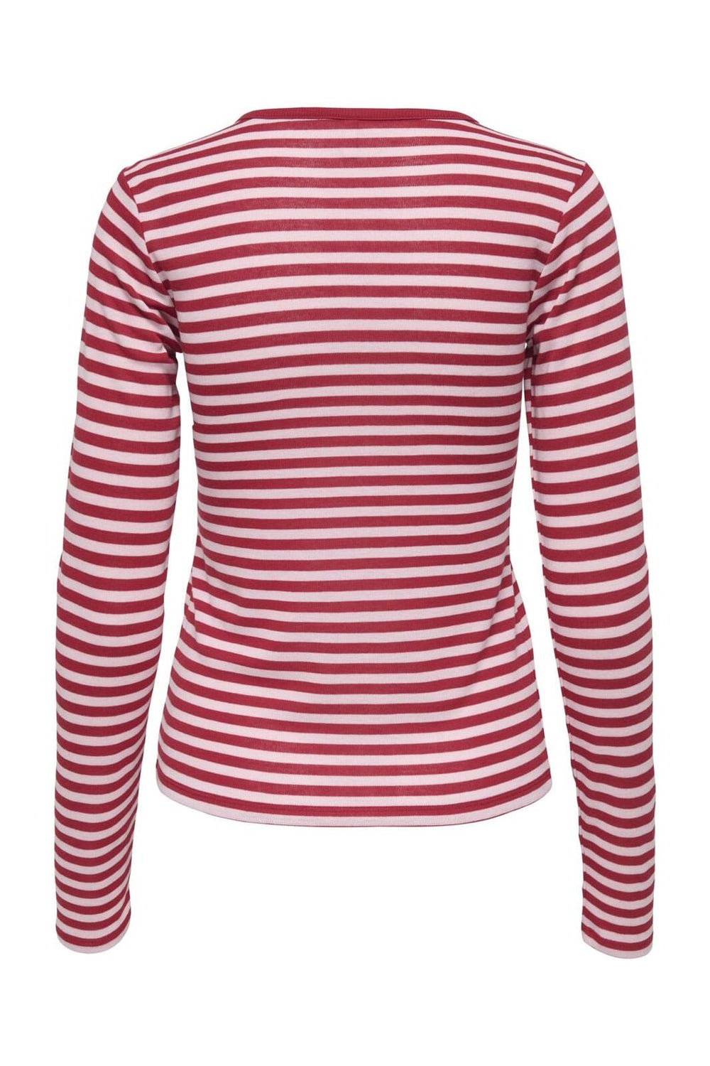 Only - Onlelli L/S Rib Top - 5024637 Salsa Parfait Pink