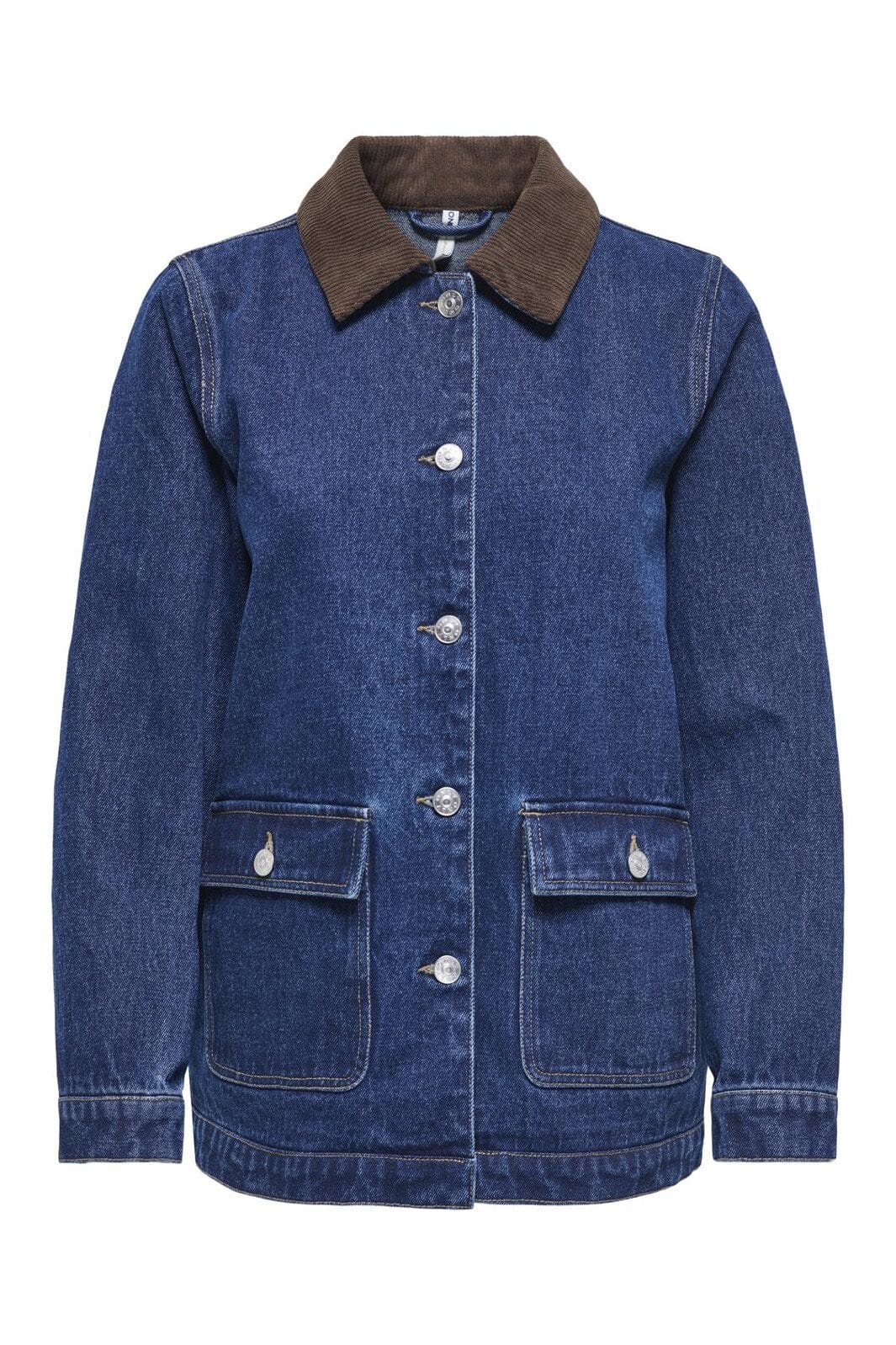 Only - Onlfrankie Ls Cord Ovs Jkt Gua - 4891459 Dark Blue Denim