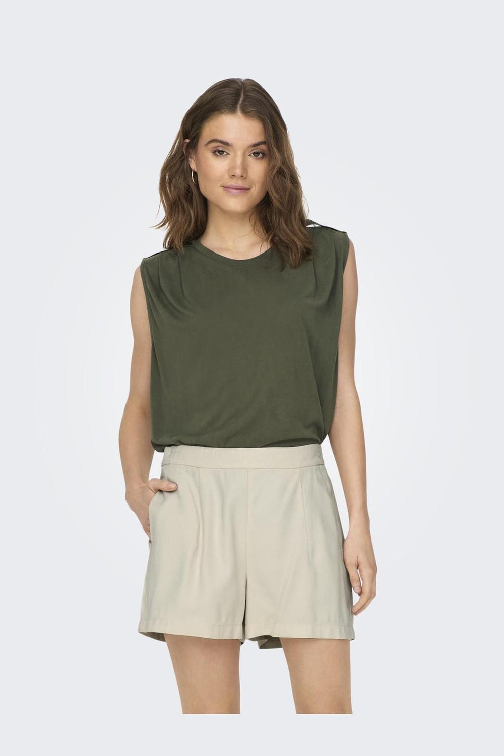 Only - Onlfree Life S/L Modal Satin Mix Top - 4278225 Kalamata