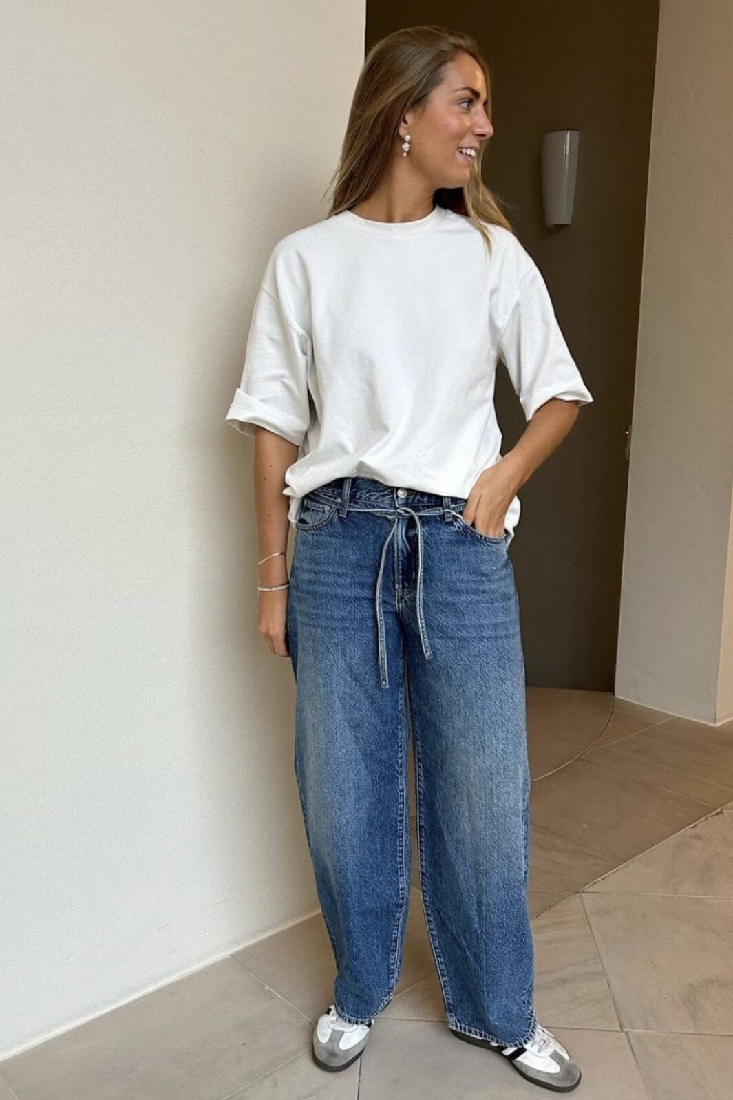 Only - Onlgianna Balloon Jeans Dot - 4526764 Medium Blue Denim Jeans